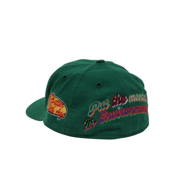 Better With Age Men Snapback Size 7 1/8 Green Put The Mental In Environmental - Picture 5 of 10